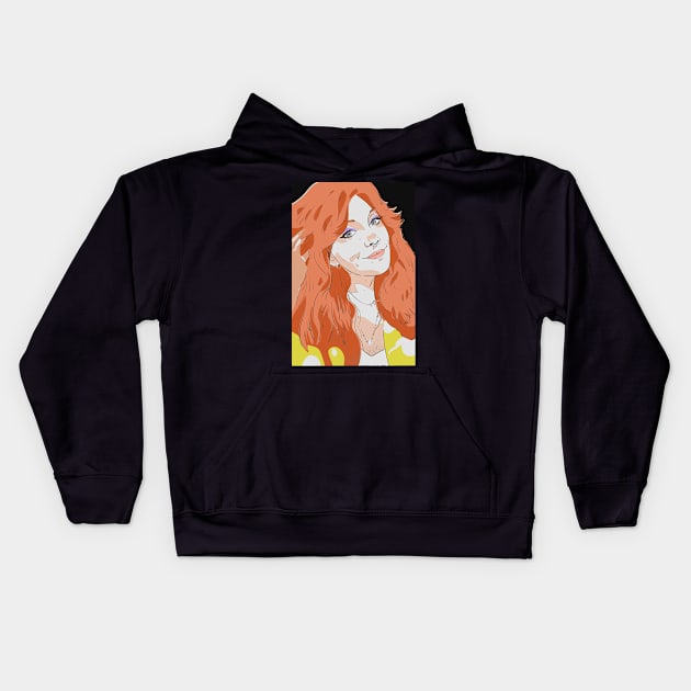 Eva Portrait Kids Hoodie by theprometeus